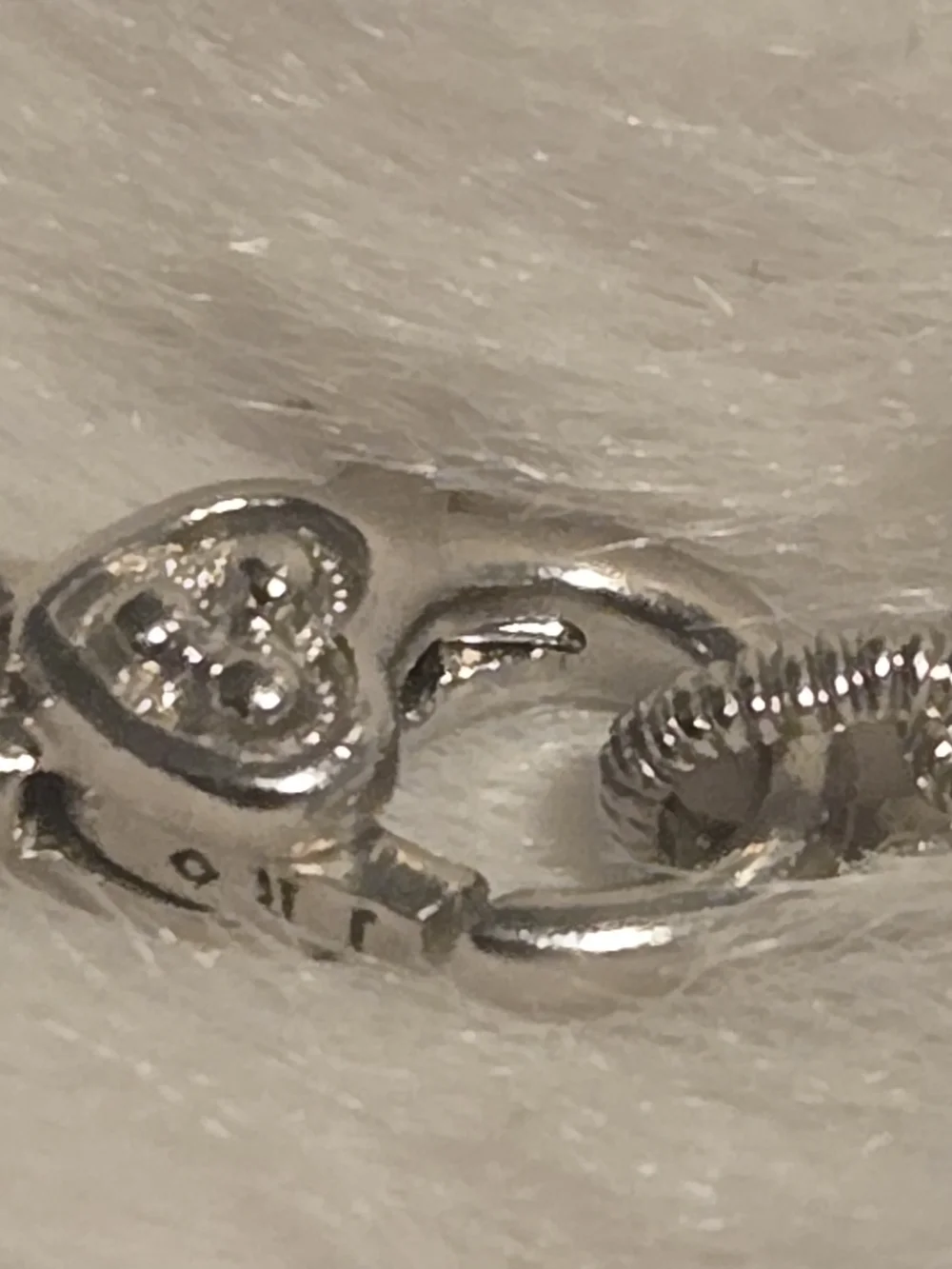 Judith Ripka Silver Heart Pendant with Champagne Stone